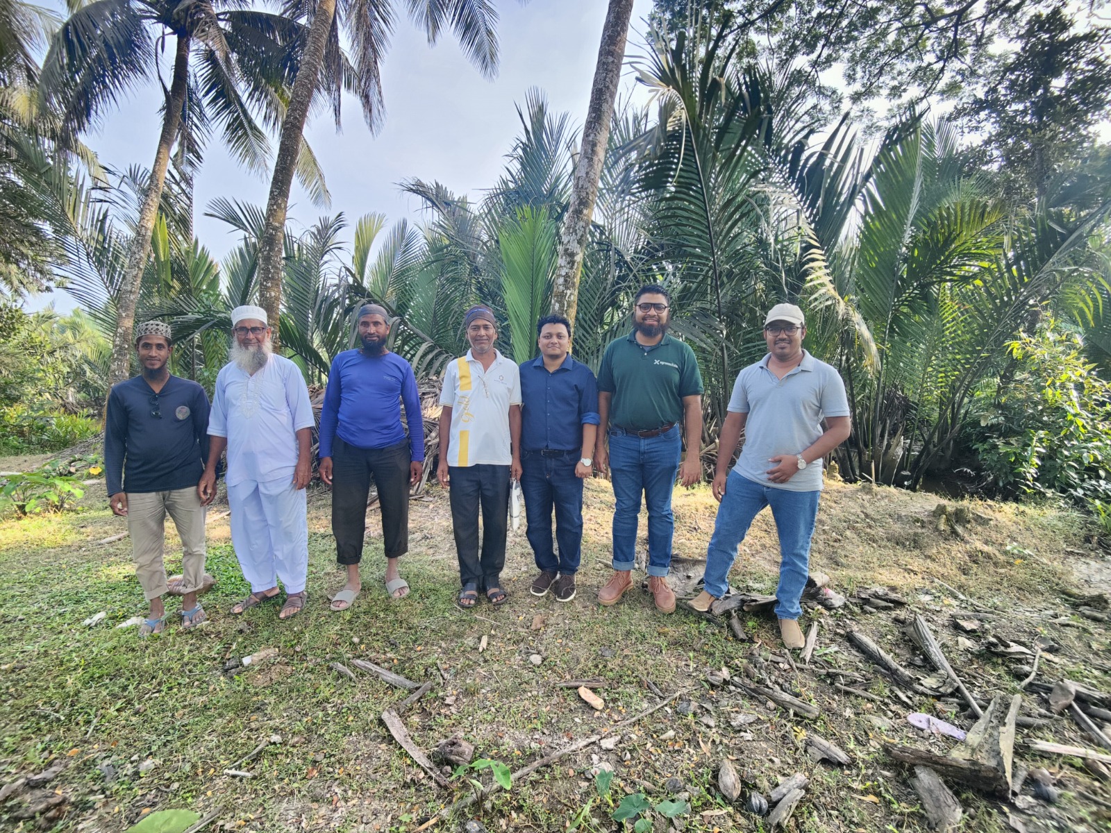 Golpata Agro field visit with rural farmers in Bangladesh